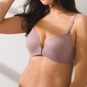 Soma Enbliss Front-Close Racerback Bra in French Mauve